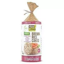 Rice up puffaszott teljes kiörlésű barna rizsszelet 7 szupermagvas 120 gr