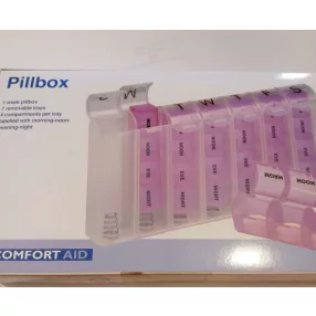   GYÓGYSZERADAGOLÓ 7 NAPOS PILLBOX ANGOL EGYSZÍNŰ 3 SZÍNBEN