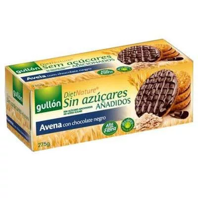 Gullón avena étcsokoládés zabkeksz cukor hozzáadása nélkül 275 gr