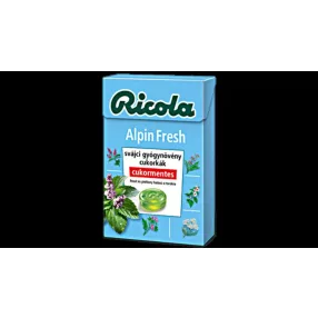   Ricola alpin fresh gyógynövényes cukormentes cukorka 40 gr