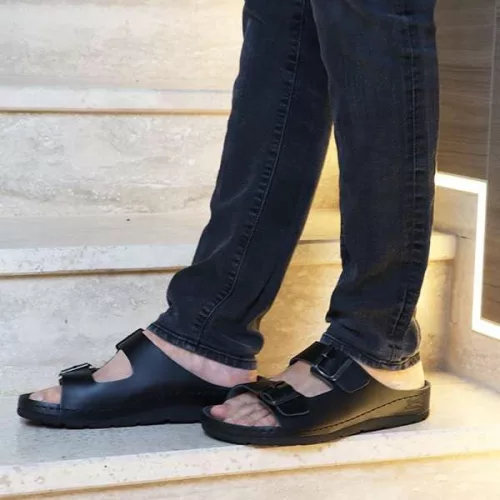 Batz Zénó férfi 42 comfort papucs fekete