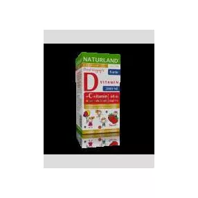   NATURLAND D-3 VITAMIN FORTE RÁGÓTABLETTA C-VITAMINNAL EPER ÍZ 60 DB
