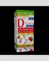 NATURLAND D-3 VITAMIN FORTE RÁGÓTABLETTA C-VITAMINNAL EPER ÍZ 60 DB
