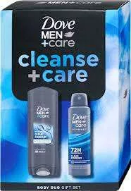 DOVE MEN + CARE CLEANSE AJÁNDÉKCSOMAG TUSFÜRDŐ+DEO