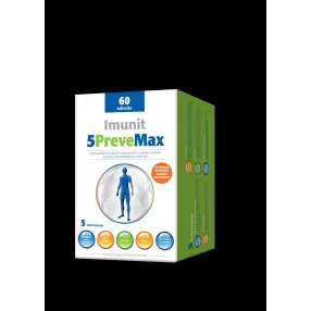   IMUNIT 5 PREVEMAX TABLETTA 60 DB-OS CHLORELLA, BÉTAGLÜKÁN,FOLSAV,SZELÉN,B6+CINK