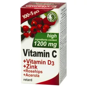   DR.CHEN C-VITAMIN+D3+CINK+ACEROLA+CSIPKEBOGYÓ 1200 MG 105 DB