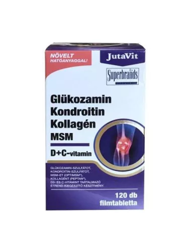 JUTAVIT GLÜKOZAMIN KONDROITIN KOLLAGÉN+ MSM TABLETTA 120 DB