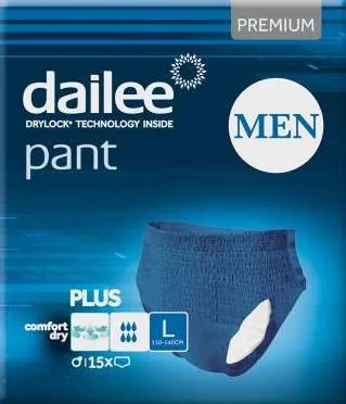 DAILEE PANT MEN PRÉMIUM L-ES PLUS BLUE INKONTINENCIA NADRÁG 15DB/CS 6CS/#