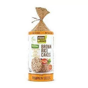   RICE UP PUFFASZOTT TELJES KIÖRLÉSŰ BARNA RIZSSZELET TÖKMAGOS 120 GR
