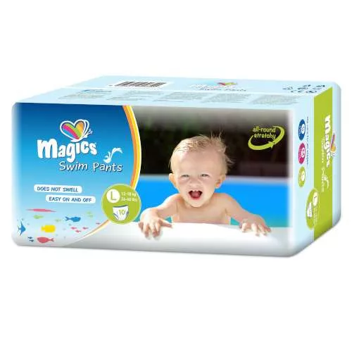 MAGICS ÚSZÓPELENKA L MÉRET 12-18 KG 10 DB/CS SWIMPANTS