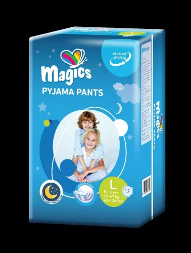 MAGICS PYJAMA PANTS L GYERMEK BUGYIPELENKA 27-57 KG 12 DB/CS