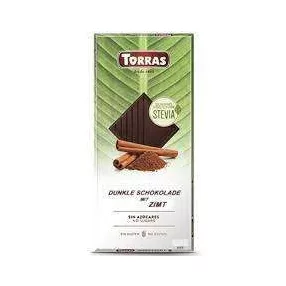   TORRAS STEVIA FAHÉJAS ÉTCSOKOLÁDÉ HOZZÁADOTT CUKOR NÉLKÜL 125 GR GM