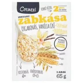   CORNEXI ZABKÁSA ÖTGABONÁS VANÍLIA ÍZŰ ÉDESÍTŐSZERREL 65 GR