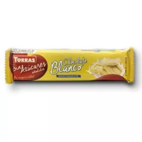   TORRAS FEHÉRCSOKOLÁDÉ HOZZÁADOTT CUKOR NÉLKÜL 30 GR (GLUTÉNMENTES)