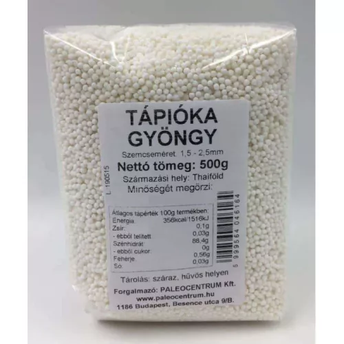 PALEOLIT TÁPIÓKA GYÖNGY 500 GR