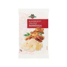 NATURFOOD MANDULABÉL SZELETELT BLANSÍROZOTT 75 GR