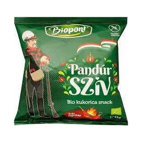   BIOPONT BIO KUKORICÁS SNACK PANDÚR SZÍV ERŐSPAPRIKÁS 45 GR GM