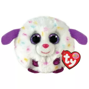 TY PUFFIES PLÜSS FIGURA MUNCHKIN FEHÉR KUTYA