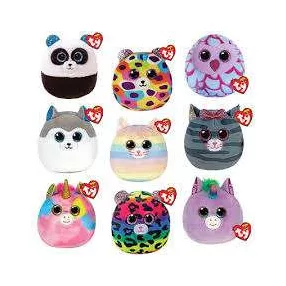   TY SQUISH-A-BOSS PÁRNA ALAKÚ PLÜSS FIGURA SOKSZÍNŰ UNIKORNIS 22 CM