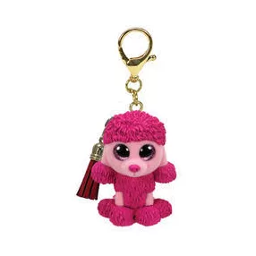 TY MINI BOOS CLIP MŰANYAG FIGURA PATSY RÓZSASZÍN PUDLI