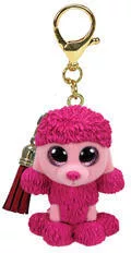 TY MINI BOOS CLIP MŰANYAG FIGURA PATSY RÓZSASZÍN PUDLI