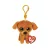 TY BOOS PLÜSSFIGURA CLIP 8,5 CM ZUZU BARNA KUTYA