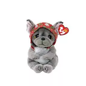 TY BOOS PLÜSSFIGURA 15 CM NORDIC SZÜRKE KUTYA