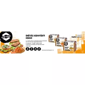   FORPRO LOW CARB FEHÉRJE KENYÉR DIÓS CSÖKKENTETT SZÉNHIDRÁT 250 GR