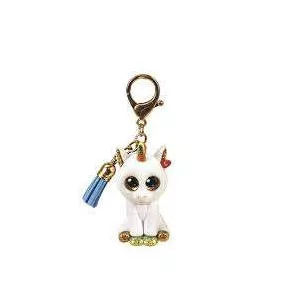 TY MINI BOOS CLIP PLÜSSFIGURA PIXY FEHÉR UNIKORNIS