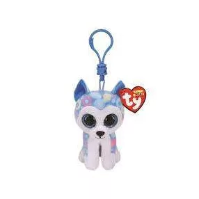 TY BOOS PLÜSSFIGURA CLIP 8,5 CM HELENA KÉK HUSKY