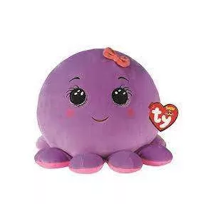   TY SQUISH-A-BOSS PÁRNA ALAKÚ PLÜSS FIGURA OCTAVIA LILA POLIP 22 CM