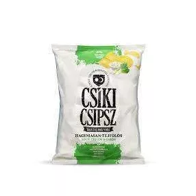 CSÍKI CSIPSZ HAGYMÁS TEJFÖLÖS CHIPS 50 GR GLUTÉNMENTES