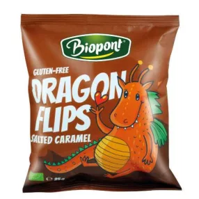   BIOPONT BIO DRAGON FLIPS SÓS KARAMELLÁS 25 GR GLUTÉNMENTES