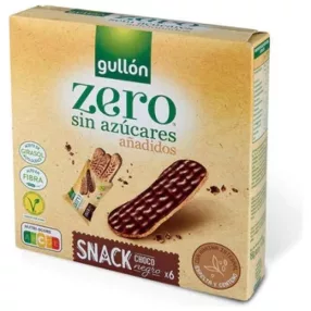   GULLÓN SNACK ÉTCSOKOLÁDÉS SZELET HOZZÁADOTT CUKOR NÉLKÜL,ÉDESÍTŐSZERREL 6 X 25GR