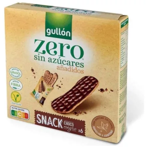 GULLÓN SNACK ÉTCSOKOLÁDÉS SZELET HOZZÁADOTT CUKOR NÉLKÜL,ÉDESÍTŐSZERREL 6 X 25GR