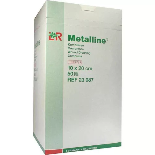 METALLINE 10 X 20 CM (50DB/DOBOZ) 23087 IMPREGNÁLT GÉZLAP STERIL (LOHMANN)