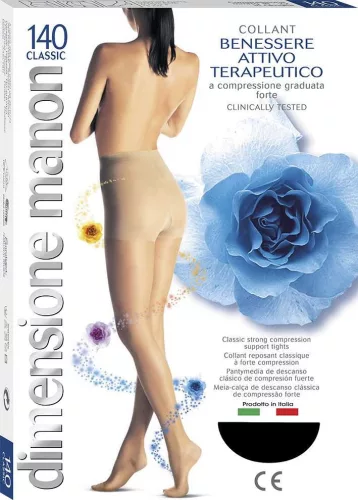 MANON CLASSICO 5-ÖS 140 DEN HARISNYANADRÁG 18-22 MMHG FEKETE (NERO)