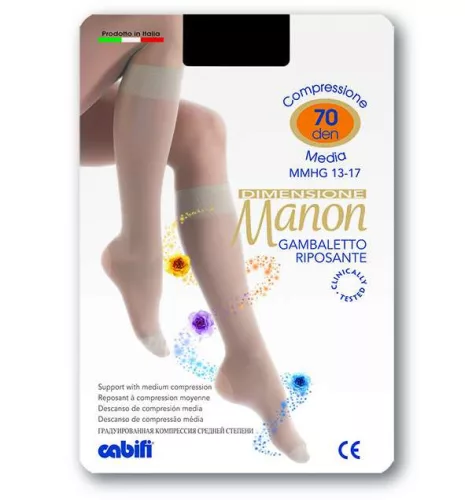 MANON GAMB L/XL 70 DEN TÉRDHARISNYA 13-17 MMHG NERO 60-76KG