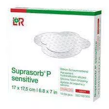 SUPRASORB P SENSITIVE SACRUM KERESZTCSONTI FELFEKVÉSKEZELŐ SZILIKON HABKÖTSZER 17 X 17,5 CM 10DB/DOBOZ STERIL (LOHMANN) 139355