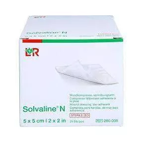 SOLVALINE N 5 X 5 CM 280008 (25DB/DOBOZ) STERIL (LOHMANN)