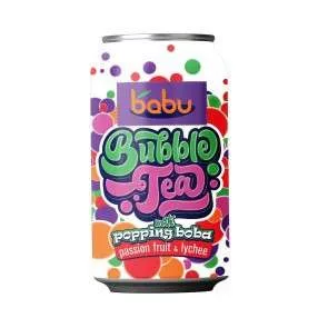 BABU BUBBLE TEA PASSION FRUIT LYCHEE 315 ML