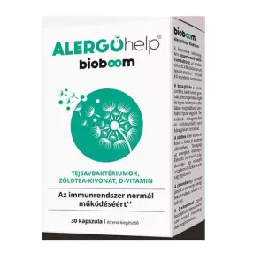   BIOBOOM ALERGOHELP ÉTRENDKIEGÉSZÍTŐ KAPSZULA 30 DB-OS (IMMUNRENDSZER NORMÁL MŰKÖDÉSÉRE)