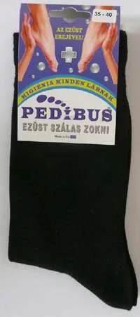 EZÜSTSZÁLAS VÉKONY ZOKNI FEKETE 43-46 5007