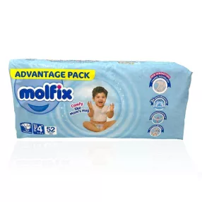 MOLFIX MAXI PLUS 4+ GYERMEK PELENKA 9-16 KG 52DB/CSOMAG