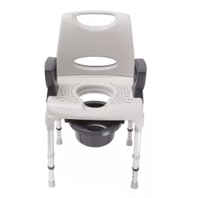   AQ-TICA CONFORT HÁTTÁMLÁS ZUHANY ÉS WC SZÉK SZÜRKE 130 KG-IG