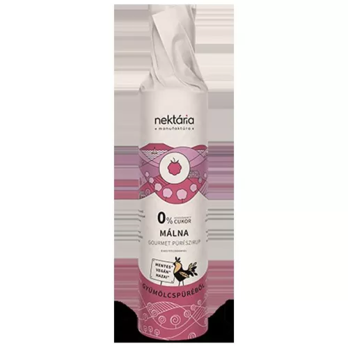 NEKTÁRIA GOURMET MÁLNA PÜRÉSZIRUP CUKORMENTES 500 ML