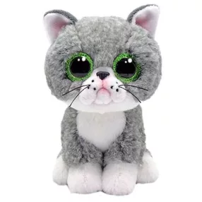 TY BOOS PLÜS FIGURA 15 CM FERGUS SZÜRKE MACSKA