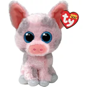 TY BOOS PLÜS FIGURA 15 CM HAMBONE RÓZSASZÍN MALAC
