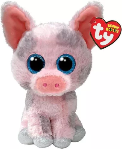 TY BOOS PLÜS FIGURA 15 CM HAMBONE RÓZSASZÍN MALAC