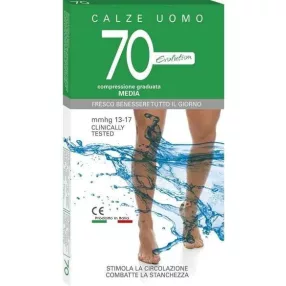   MANON PAMUT FÉRFI UTAZÓ ZOKNI S/M-ES 70 DEN 13-17 MMHG NERO 40-42